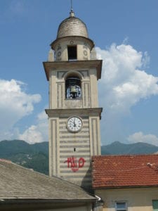 Il campanile della Chiesa di San Francesco vandalizzato 
